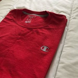 Champion Embroidered Logo Plain Tee